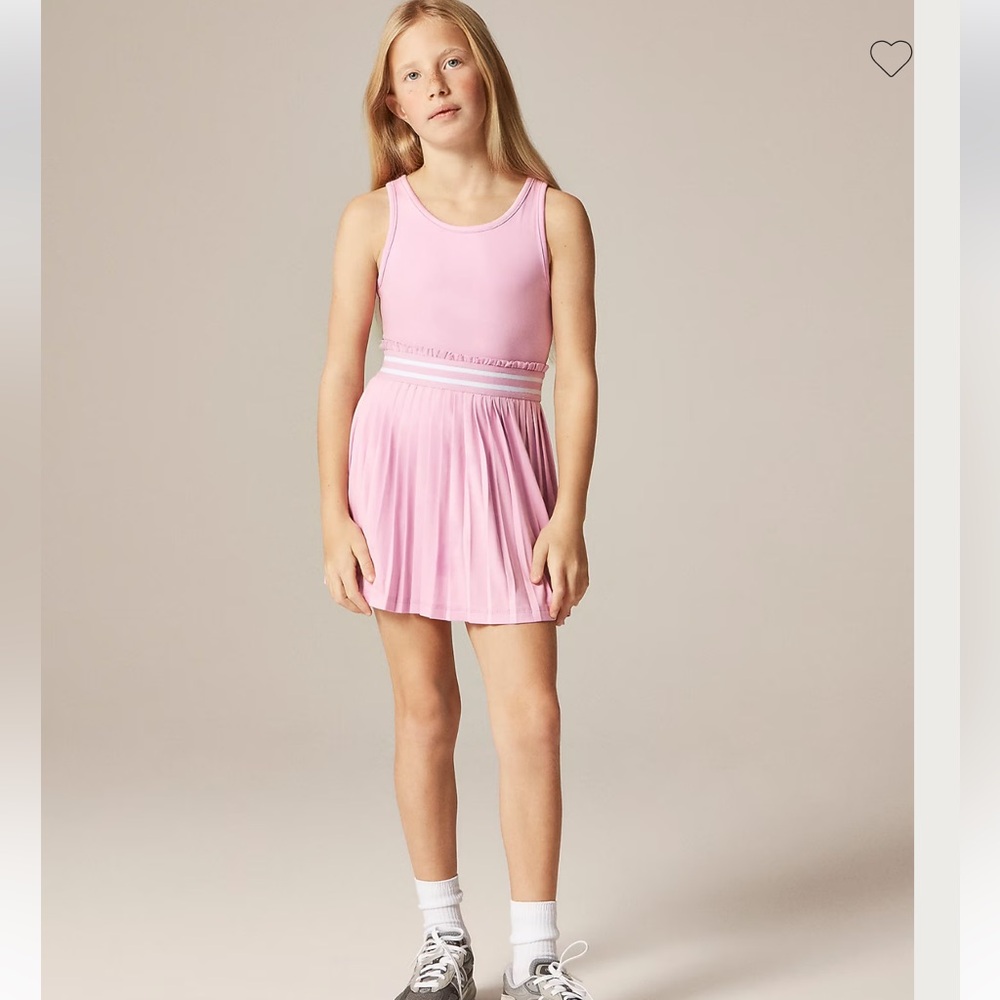 New with tags J.Crew match point pink tank performance skort dress